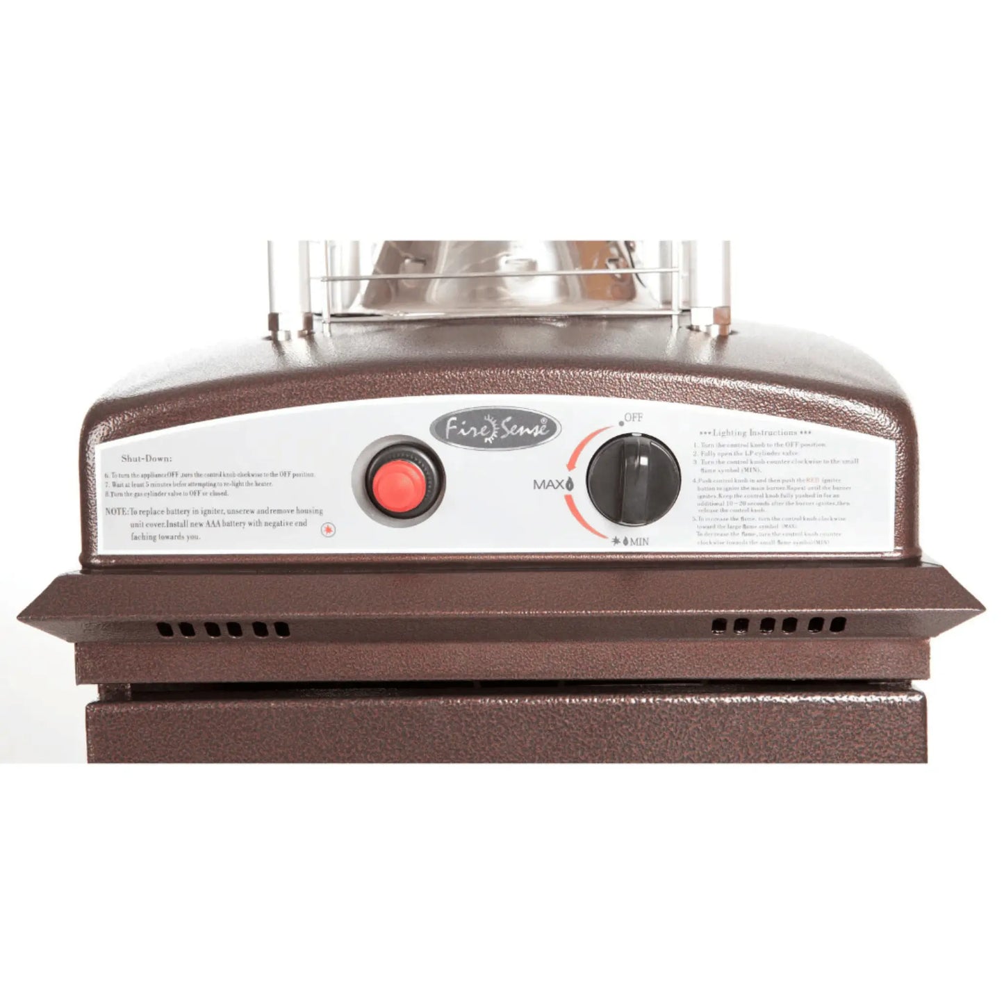 Fire Sense Square Flame Propane Patio Heater - Feature Detail