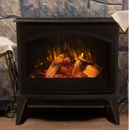 Amantii Lynwood Cast Iron Electric Fireplace - Feature Detail