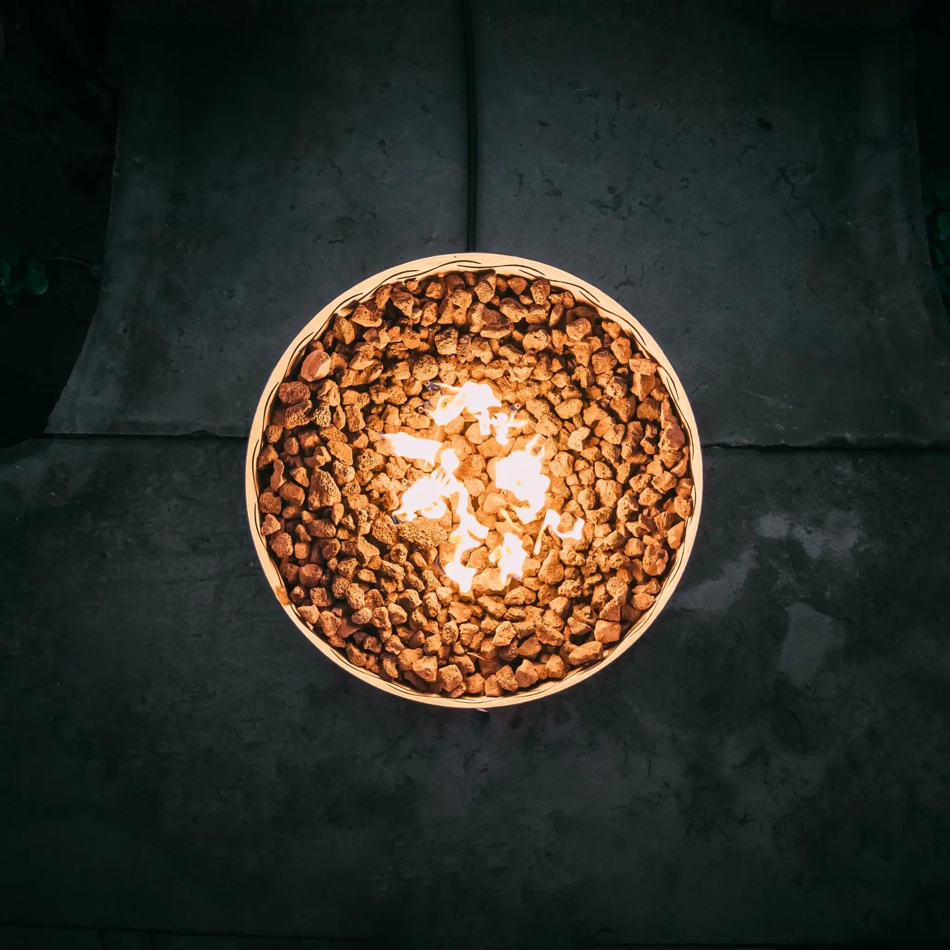 Fire Pit Art Fire Surfer Stainless Steel Fire Pit – Wave Design Portable Outdoor Fire Pit – Lifestyle Outdoor Setting