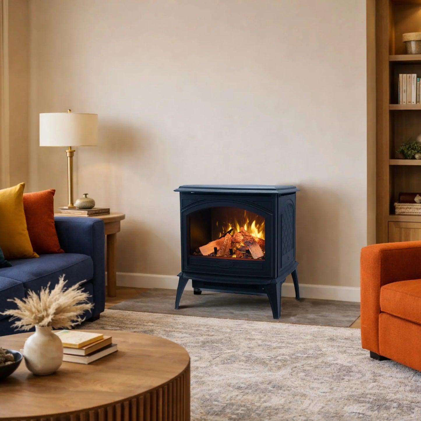 Amantii Lynwood Cast Iron Electric Fireplace - Additional View