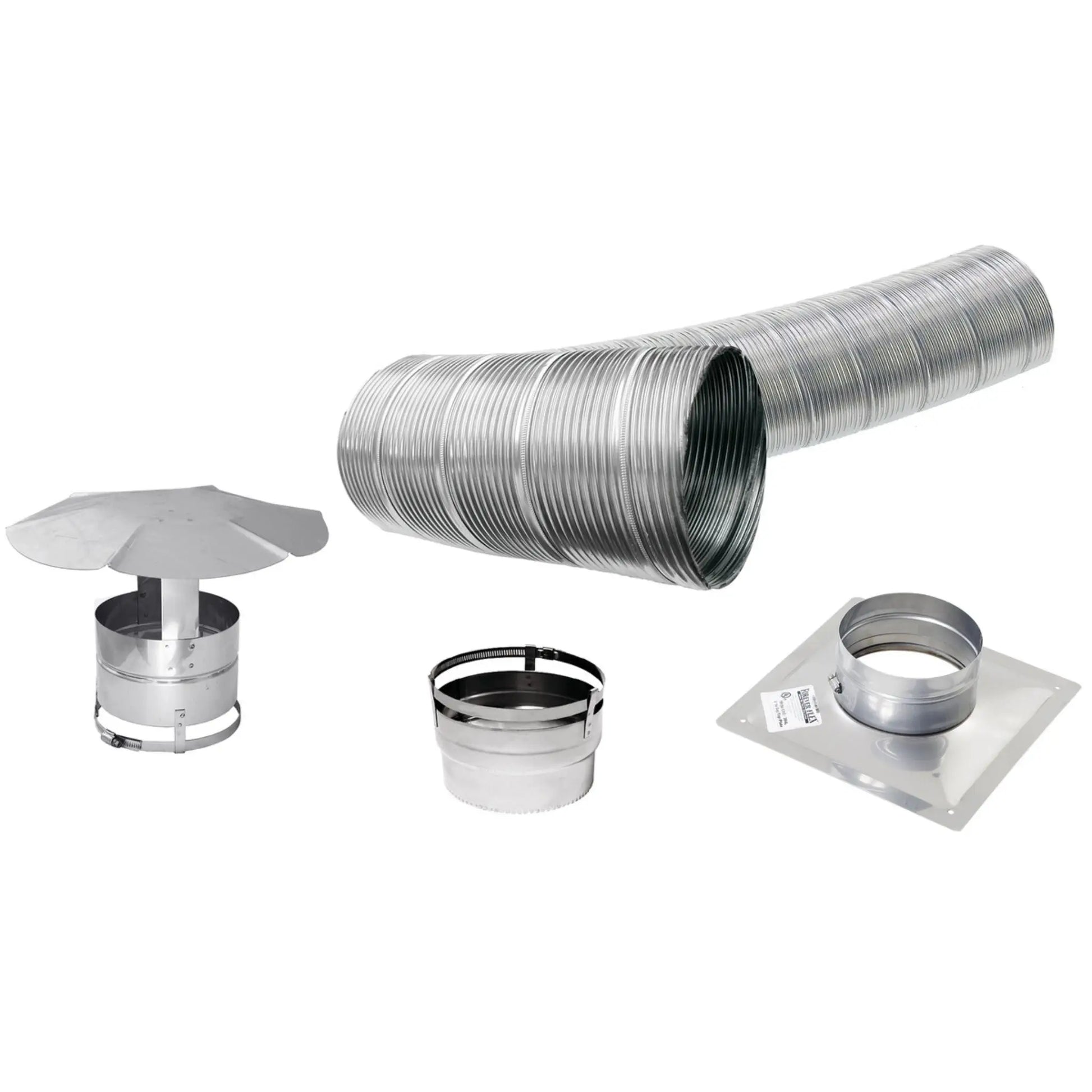 Drolet Escape 1800-I Insert Kit - Brushed Nickel Faceplate Installed in Fireplace