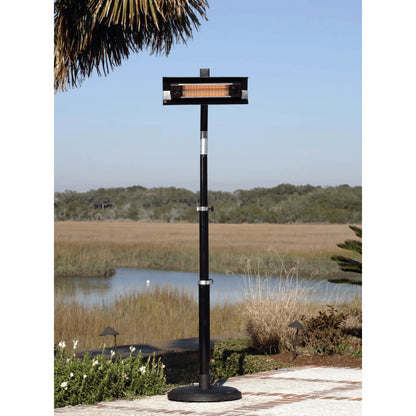 Fire Sense Pole Mounted Electric Patio Heater - Close-Up View