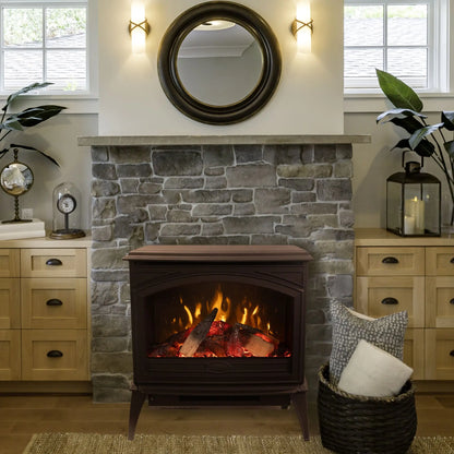 Amantii Lynwood Cast Iron Electric Fireplace - Additional View