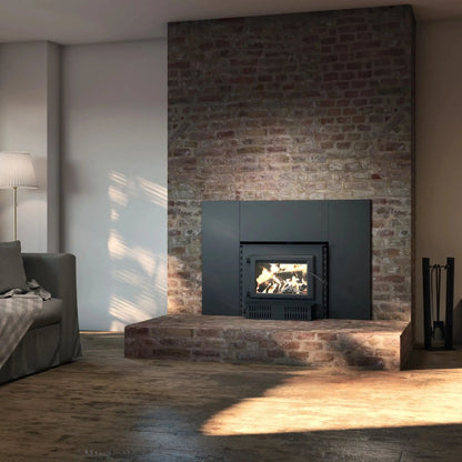 Englander Blue Ridge 300-I Wood Insert - Black Front View