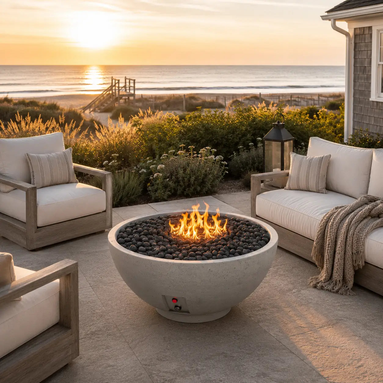 Fire Gear Pro Series Sanctuary Fire Bowl | 29-Inch | GFRC | NG & LP
