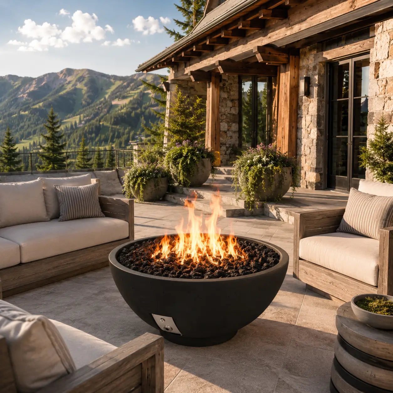 Fire Gear Pro Series Sanctuary Fire Bowl | 39-Inch | GFRC | NG & LP