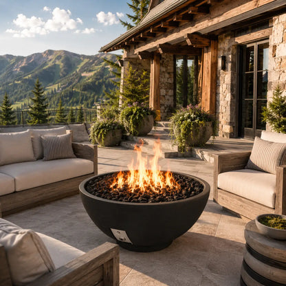 Fire Gear Pro Series Sanctuary Fire Bowl | 39-Inch | GFRC | NG & LP