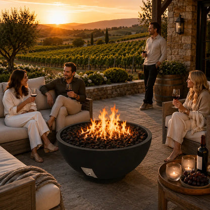 Fire Gear Pro Series Sanctuary Fire Bowl | 39-Inch | GFRC | NG & LP