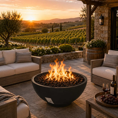 Fire Gear Sanctuary Series Fire Bowl | 29-Inch | GFRC | NG & LP