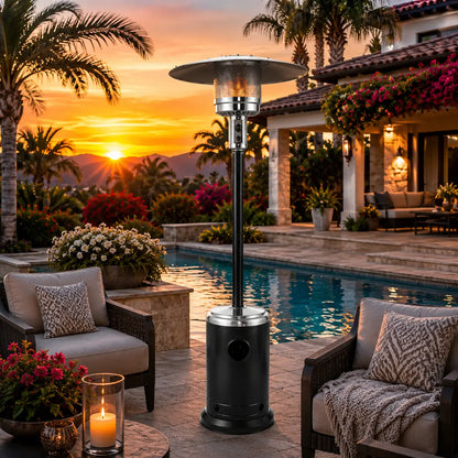 Fire Sense Commercial Series Propane Patio Heater | 48,000 BTU | 4 Designer Colors