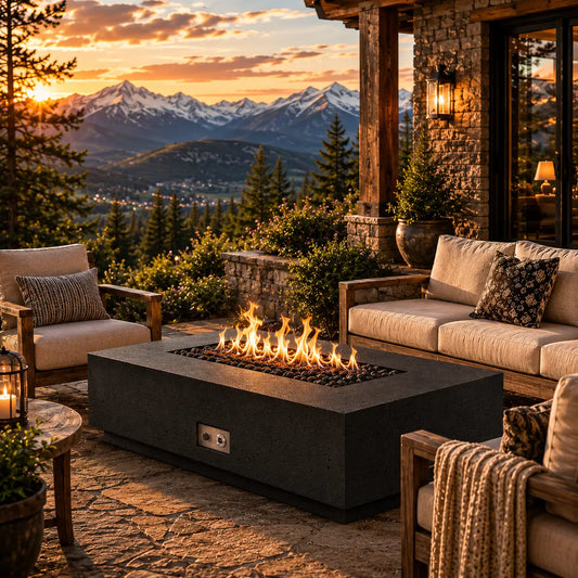 Fire Gear Pro Sanctuary Series GFRC Fire Pit Table - Color Options Overview