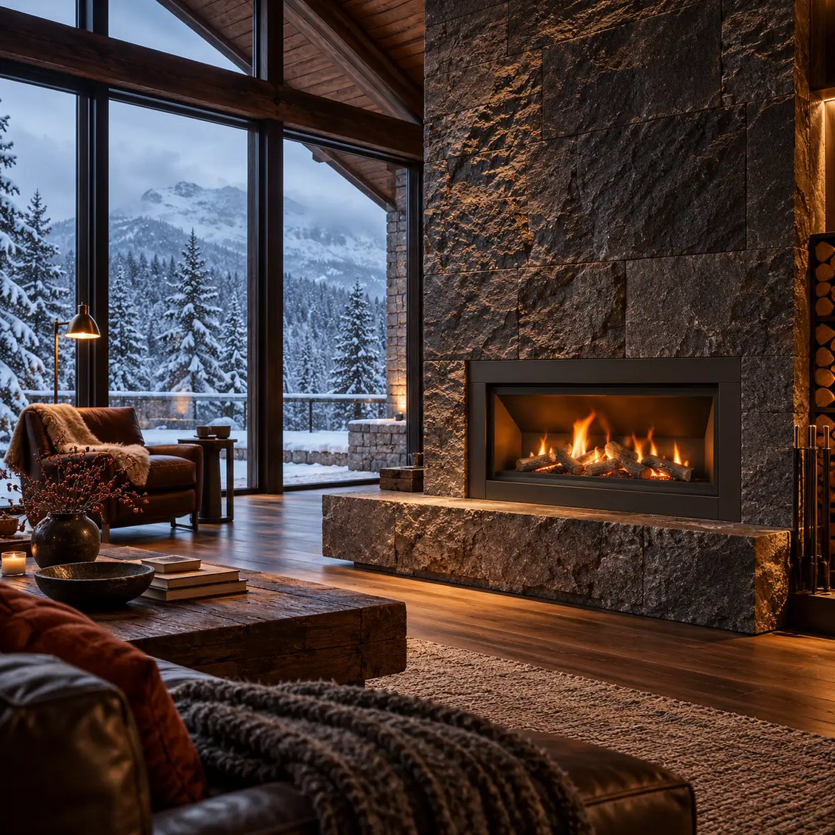 Sierra Flame Lamego 45" Zero Clearance Gas Fireplace | Builder Series | NG & LP