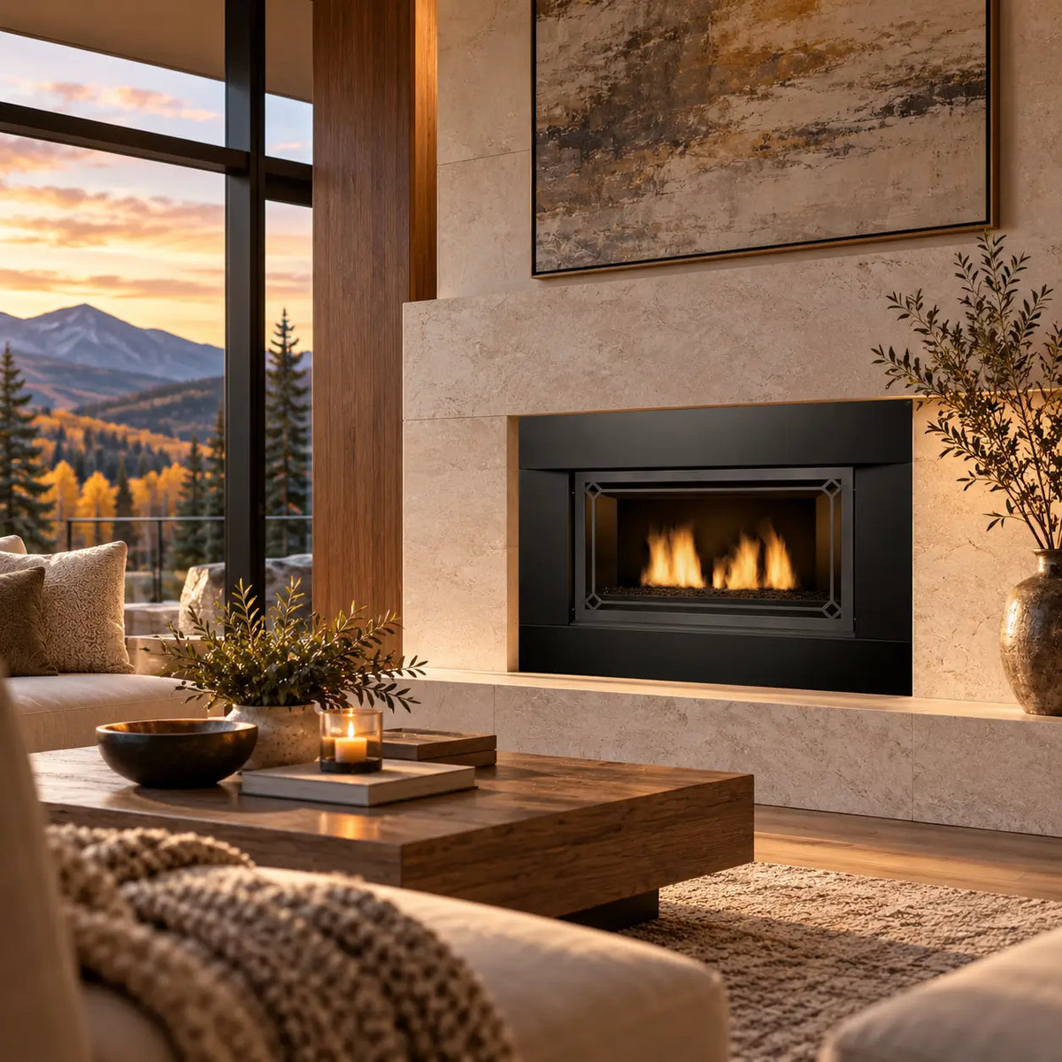 Sierra Flame Newcomb 36" Direct Vent Linear Gas Fireplace | Deluxe | NG & LP