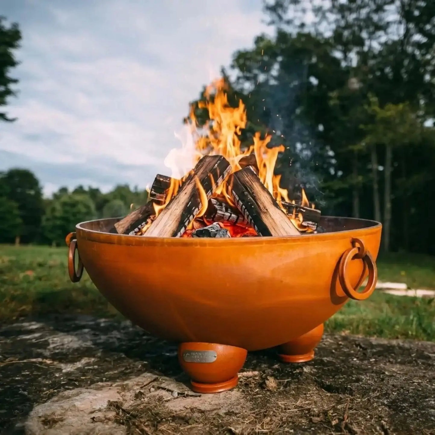 Fire Pit Art Nepal Steel Fire Pit – Caldron Design Outdoor Fire Pit – Main Product Photo