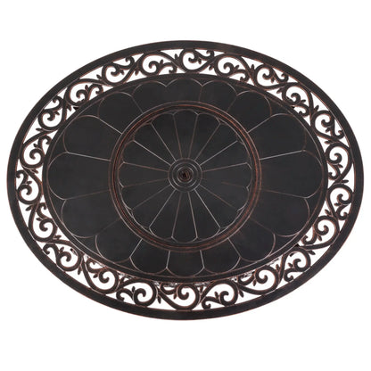 Fire Sense Toulon Oval Aluminum Propane Fire Pit - Product View 5