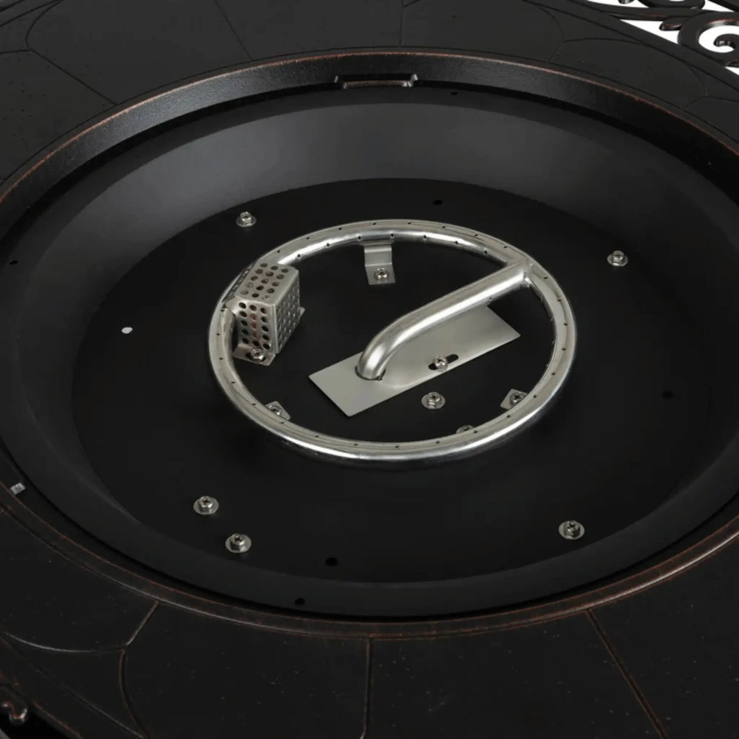 Fire Sense Toulon Oval Aluminum Propane Fire Pit - Product View 6
