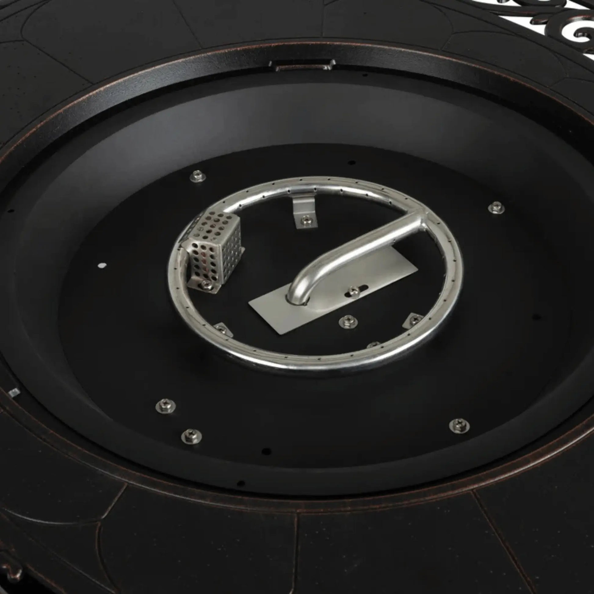 Fire Sense Toulon Oval Aluminum Propane Fire Pit - Product View 6
