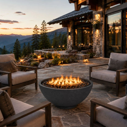 Fire Gear Sanctuary Series Fire Bowl | 39-Inch | GFRC | NG & LP