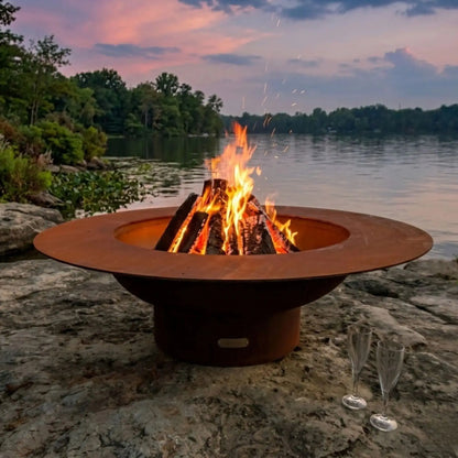 Fire Pit Art Saturn Steel Fire Pit – Planet Ring Design Outdoor Fire Pit – Main Product Photo