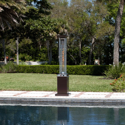 Fire Sense Square Flame Propane Patio Heater - Front View