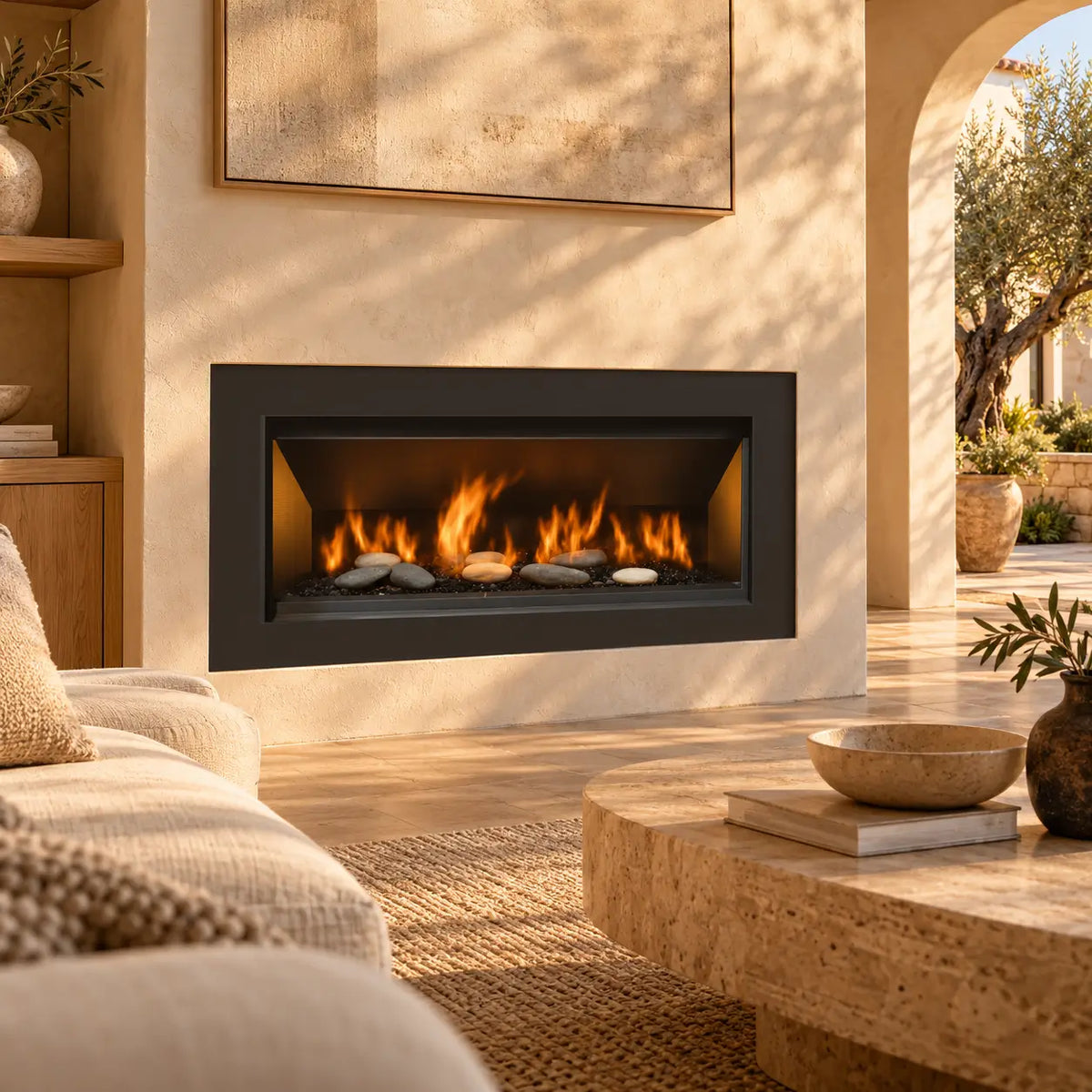 Sierra Flame Lamego 45" Zero Clearance Gas Fireplace | Builder Series | NG & LP