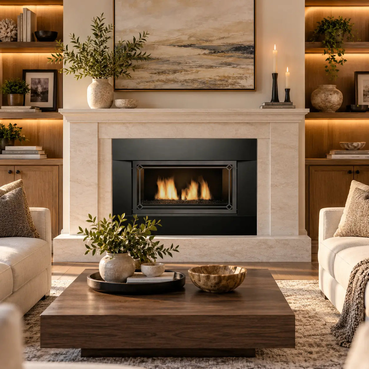 Sierra Flame Newcomb 36" Direct Vent Linear Gas Fireplace | Deluxe | NG & LP