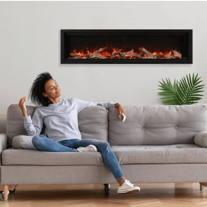 Amantii Symmetry XT Bespoke Electric Fireplace - Front View