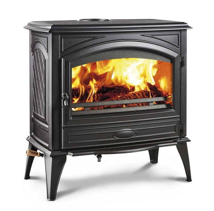 Cast Iron Black Wood Burning Stove – EPA Certified – Front View